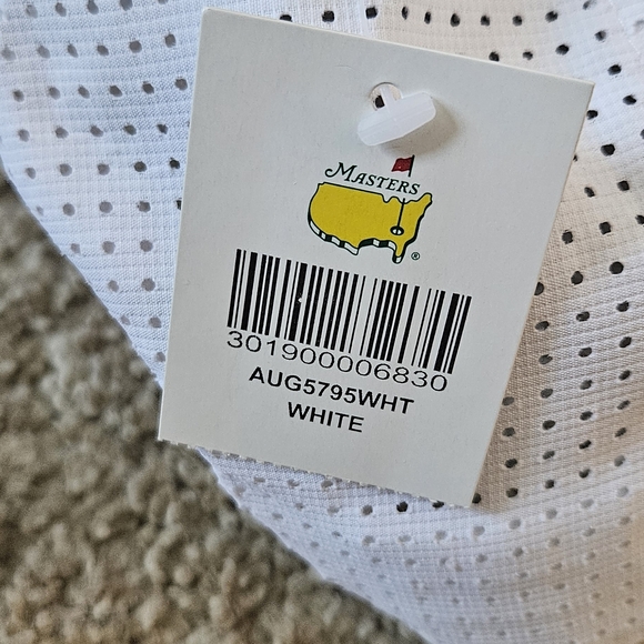 Masters White Cap with Yellow Logo - Picture 3 of 6